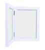 White Pvc Premium Foldable Tabletop 5X7 Inch Single Photo Frames