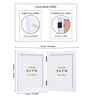 White Pvc Premium Foldable Tabletop 5X7 Inch Single Photo Frames