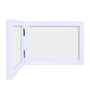 White Pvc Premium Foldable Tabletop 5X7 Inch Single Photo Frames