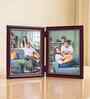 Wine & Gold Pvc Premium Foldable Tabletop 5X7 Inch Single Photo Frames