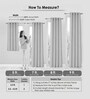 Aqua Polyester Geometric 7Ft Light Filtering Eyelet Door Curtains 2Pcs