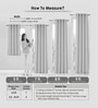 Coffee Silk Abstract 7Ft Light Filtering Eyelet Door Curtains 2Pcs