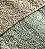 Olive Silk Abstract 7Ft Light Filtering Eyelet Door Curtains 2Pcs