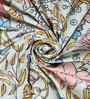 Multicolor Cotton Floral 7ft Door Curtains (2 Pcs)