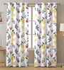Multicolor Cotton Floral 7ft Door Curtains (2 Pcs)