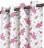 Multicolor Cotton Floral 7ft Door Curtains (2 Pcs)