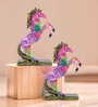 Set of 2 Abstract Multi Colour Horse Decor 6.2 Inch