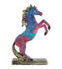 Set of 2 Abstract Multi Colour Horse Decor 6.2 Inch