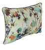 White Floral Polyester Blend 18 x 12 Inches Cushion Covers (Set of 2)
