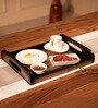 Set of 2 Acacia Wood Serving Tray