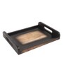 Set of 2 Acacia Wood Serving Tray