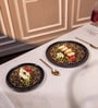 Set of 2 Acacia Wood Side Plate