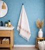 Set Of 2 Beige Cotton Bath & Hand Towels Set