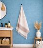 Set Of 2 Beige Cotton Bath & Hand Towels Set