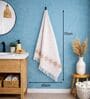 Set Of 2 Beige Cotton Bath & Hand Towels Set