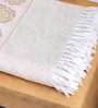Set Of 2 Beige Cotton Bath & Hand Towels Set