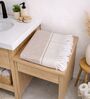 Set Of 2 Beige Cotton Bath & Hand Towels Set