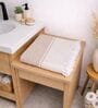 Set Of 2 Beige Cotton Bath Towels