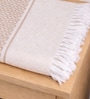 Set Of 2 Beige Cotton Bath Towels