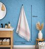 Set Of 2 Beige Cotton Bath Towels