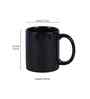 Set of 2 Black Ceramic Mugs