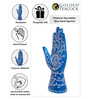 Set of 2 Blue & White Evil Eye Hand Showpieces 9 Inch