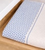 Set Of 2 Blue Cotton Bath & Hand Towels Set