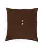 Set Of 2 Brown Cotton Slub Solid Cushion Covers