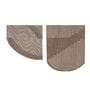 Set Of 2 Brown High Texture Wool Wall Art