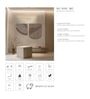 Set Of 2 Brown High Texture Wool Wall Art