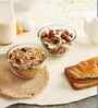 Set of 2 Crystal Lead Free Glass 1600ml Mixing Bowls