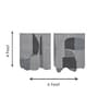 Set Of 2 Dim-Grey High Texture Wool And Silk Wall Art