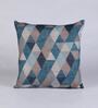 Multicolor Geometric Jute 16 x 16 Inches Cushion Covers (Set of 2)