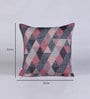 Multicolor Geometric Jute 16 x 16 Inches Cushion Covers (Set of 2)