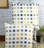 White Geometric Cotton 24 x 24 Inches Cushion Covers (Set of 2)