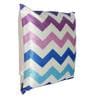 Blue Velvet Geometric 24x24 inches Cushion Cover (2Pc)