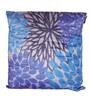 Blue Velvet Geometric 24x24 inches Cushion Cover (2Pc)