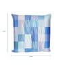 Blue Velvet Checkered 24x24 inches Cushion Cover (2Pc)