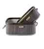 Set Of 2 Grey Bamboo Oval Rattan Organiser