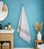 Set Of 2 Grey Cotton Bath Towels