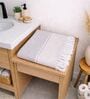 Set Of 2 Grey Cotton Bath Towels