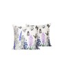 Set of 2 Hand-Sketched Floral & Butterfly Throw Cushion Covers (18x18)
