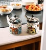 Set of 2 Handcrafted Barni Jars with Spoons