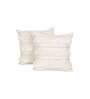 Set of 2 High-Texture Boho Throw Cushion Covers (18x18)