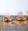 Set Of 2 Laxmi Ganesh Urli Diyas