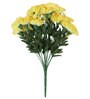 Yellow Fabric & Plastic Decorative Carnation Bunch Artificial Flowers