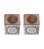 Set Of 2 Mangowood Cube Tealight Holders