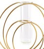 Set of 2 Metal Wire Glass Tube Vase