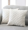 Set of 2 Minimalist Diamond Grid Throw Cushion Covers (18x18)