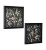 Set of 2 Multicolour Engineered Wood Wall Paintings